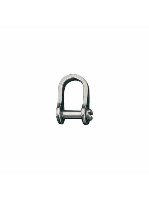 Shackle,D,Slotted Pin 1/4”,L:22mm,W:14mm